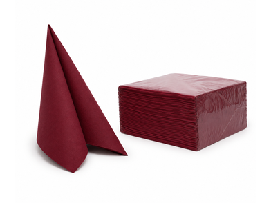 Serviet AIRLAID 40x40 cm Bordo 50 kos