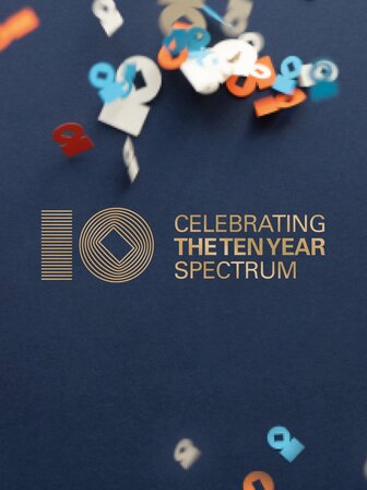 Confetti celebrating the 10 year spectrum
