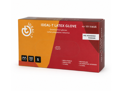 Rokavice latex S gladke 100 kos
