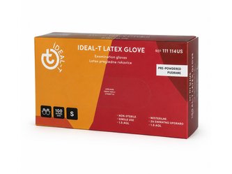 Rokavice latex S gladke 100 kos