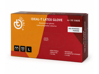 Rokavice latex L gladke 100 kos