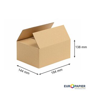 Troslojna kartonska škatla 194x144x138mm