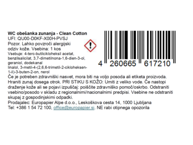 Clip - Clean Cotton Nalepka