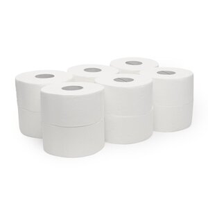 Toaletni papir Mini Jumbo 2-slojni 100 m 12 rol