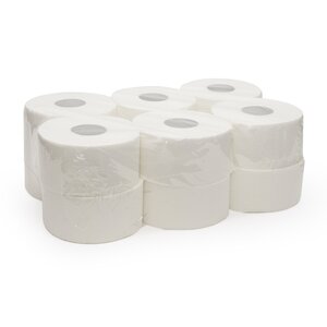 Toaletni papir Mini Jumbo 2-slojni 130 m 12 rol