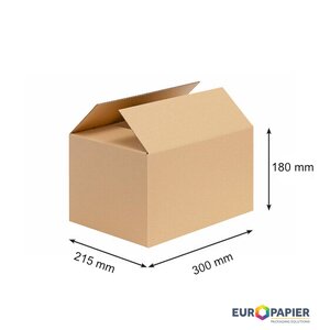 Troslojna kartonska škatla 300x215x180mm - A4